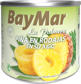 Ананас кольцами BayMar в собственном соку 850 мл (8425930024032)