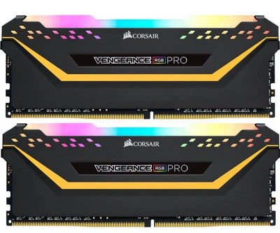 Модуль пам'яті Corsair DDR4 32GB (2x16) Vengeance RGB Pro 3200MHz Black (CMW32GX4M2E3200C16-TUF) Б/в