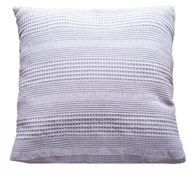 Декоративная подушка Zastelli Gray WAFFLE 40×40 см вафельная ткань