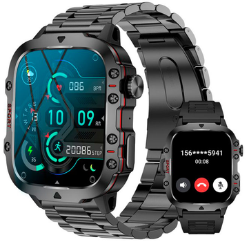 Мужские часы Lige Smart Expert Nano Steel Pro 2 ремешка