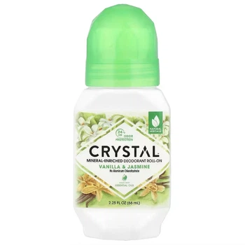Минеральный шариковый дезодорант, CRYSTAL, ваниль и жасмин, 66 мл