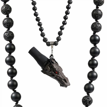 Персональный мундштук для кальяна LAVART Demon Line Dragon Black