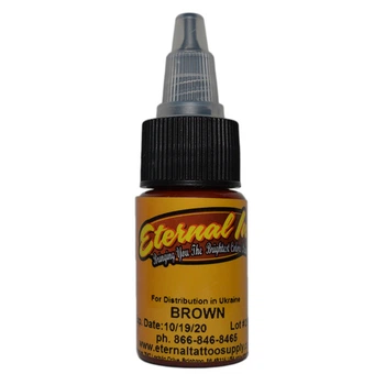 Тату краска Eternal Brown 15мл USA