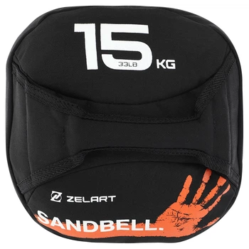 Насыпная песочная гиря SandBell Crossfit Zelart Черный (вес 15 кг) TA-7823-15-1
