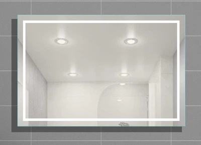 Зеркало с LED подсветкой для ванной комнаты 1200х800мм