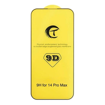 Защитное стекло для iPhone 14 Pro Max 9D Black