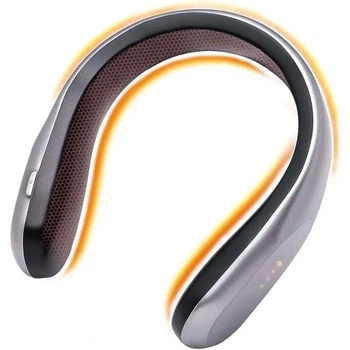 Электрический беспроводной обогреватель для шеи Handy Heater, портативный переносной нагреватель-грелка для шеи Серый XL-6-Grey