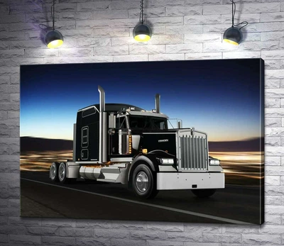 Картина Тягач американського виробництва компанії "Kenworth" 60x42 см Модуль №1 (001282)