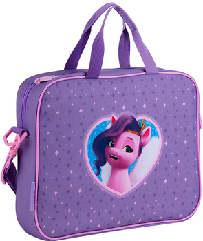 Шкільна текстильна сумка Kite My Little Pony A4 27х34х7 см 1 відділення Фіолетова (LP25-589)