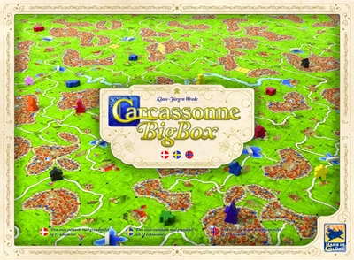 Gra planszowa z dodatkami Bard Carcassonne Big Box (wersja norweska, duńska, szwedzka) (7350065323402)