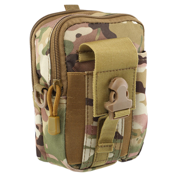 Подсумок тактический V-2 л 17x12x8 см нейлон Oxford 900D Zelart камуфляж multicam ZK-5514