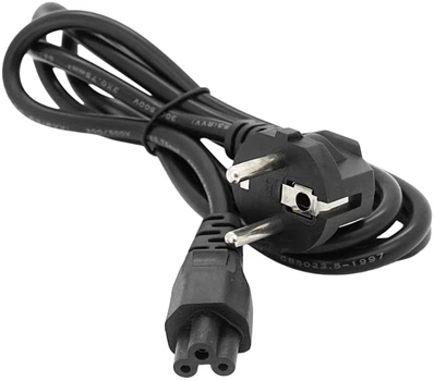 Кабель питания Voltronic Schuko PC-186 CEE7/7-IEC C5 0.75 мм 1.5 м Black (YT00341)