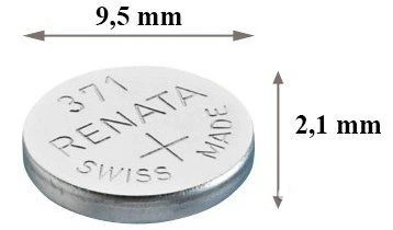Батарейка часовая Renata 371, V371, SR920SW, SR69, 605