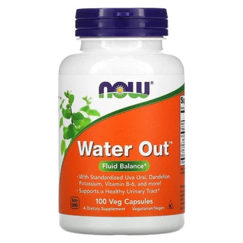 Природные добавки Now Foods Баланс жидкости Water Out Fluid Balance 100 вегетарианских капсул