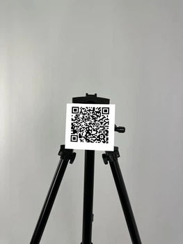 Картина на металі з принтом "QR - код", 10/10см (1829)