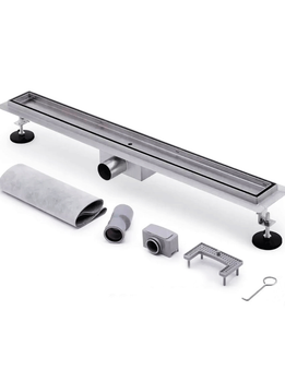 Трап для душу під плитку 120 см KOER FD30-70x1200 KR5216 нержавіюча сталь
