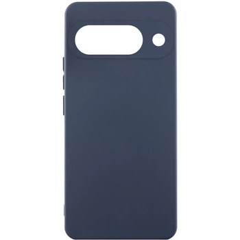 Противоударный чехол Silicone Cover Lakshmi Full Camera (AAA) для Google Pixel 9a Темно-синий / Midnight blue