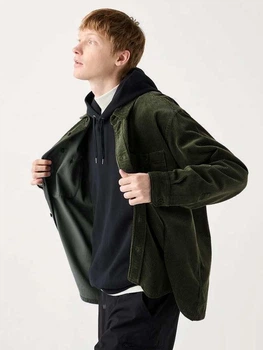 Куртка демисезонная мужская Uniqlo 690448375 XS Зеленая (1159830435)