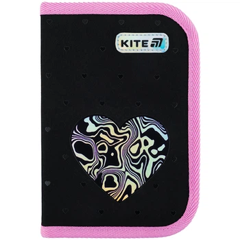 Пенал без наповнення Kite Love is K25-622-3, 1 відділення, 2 відвороти