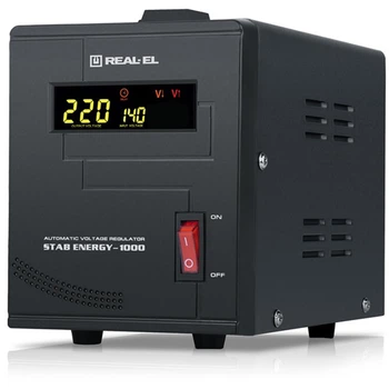 Стабилизатор REAL-EL Stab Energy-1000 Black