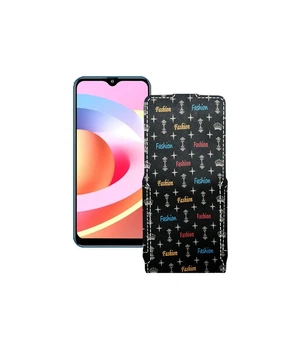 Чохол-флип з екошкіри для телефону FiGi Note 1C Фешн чорний
