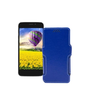 Чохол-книжка з екошкіри для телефону Impression ImSmart C501 Синій