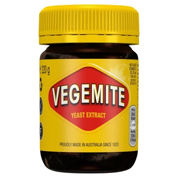 VEGEMITE (Веджимайт) - Намазка на хлеб с витаминами B1, B2, B3, B9 - Паста из дрожжевого экстракта, 220 г (Австралия), Веганский, Халяль и Кошер