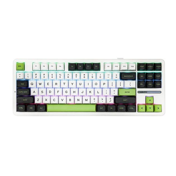 Клавиатура беспроводная AULA F87 PRO 2.4G Bluetooth с RGB, игровая, Hot Swap, 3 режима подключения, White-Green