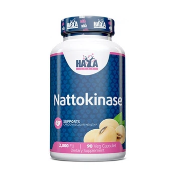 Наттокиназа Haya Labs Nattokinase 2000 FU, 90 вегакапсул для поддержки сердечно-сосудистой системы