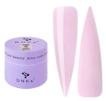 Гель для моделирования DNKa Builder Gel №0007 Pink Pollen 15 мл