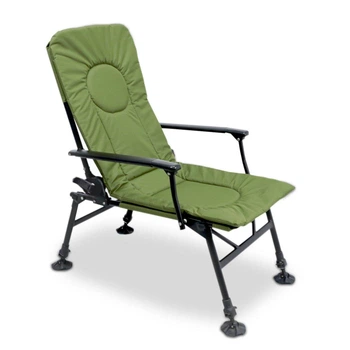 Складное карповое кресло Heckermann® DS-CS01 для рыбалки (рыбацкое кресло с подлокотниками, до 200 кг)