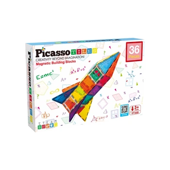 Конструктор Picasso магнітний Tiles Magnetic Building Blocks 36 деталей (817338027971) (BR817547187)
