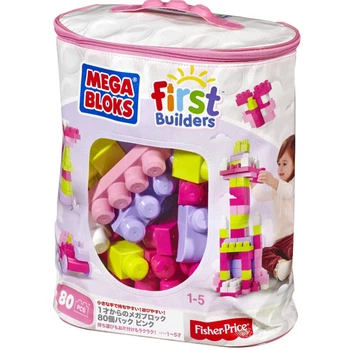 Конструктор Mega Bloks розовый в мешке 80 деталей (DCH62) (BR817546199)