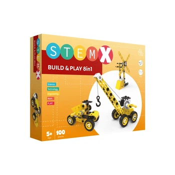 Конструктор Stem с болтами Build&Play 8 в 1 на 100 деталей (3858894673322) (817547200)