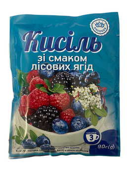 Кисель зі смаком лісових ягід Ласочка 90 г