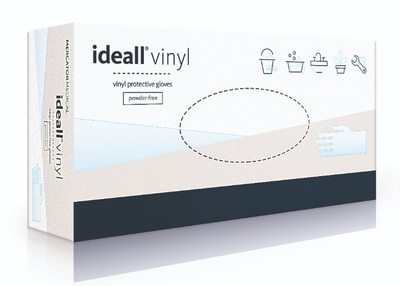 Рукавички вінілові Mercator Medical Vinylex PF, щільність 4.8 г. - прозорі (100 шт) S (6-7)