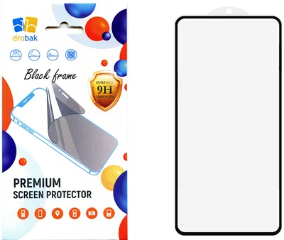 Защитное стекло Drobak для смартфона Xiaomi Redmi Note 12 Pro 5G Black (535344)