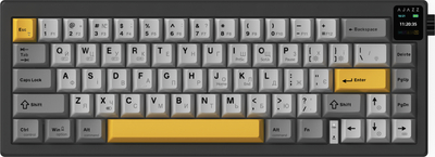 Клавіатура бездротова Ajazz AK650 Flying Fish Switch чорний (AK650-FF-BGY) 305783