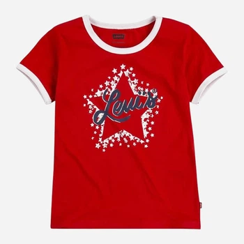 Детская футболка для девочки Levi's 520301624 104 см Красная (1159830863)