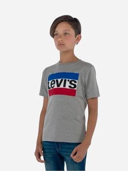 Детская футболка для мальчика Levi's 365741542 104 см Серая (1159830393)