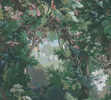Виниловые обои на флизелиновой основе A.S.Creation History of Art 37652-1 Зеленый