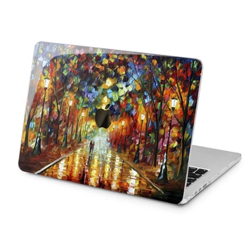 Чехол пластиковый для Apple MacBook Neo 13 (A18 Pro) 2026 (Масляная живопись, город) A3404 макбук нэо 13" inch