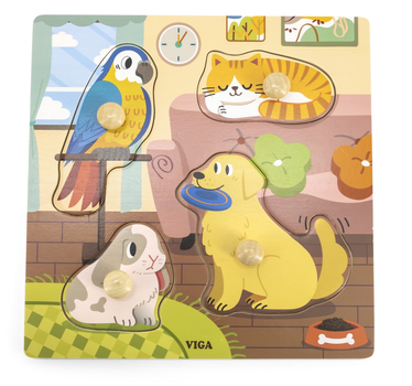 Puzzle PolarB Viga z uchwytami Domowe zwierzęta 44595 (6971608445958)