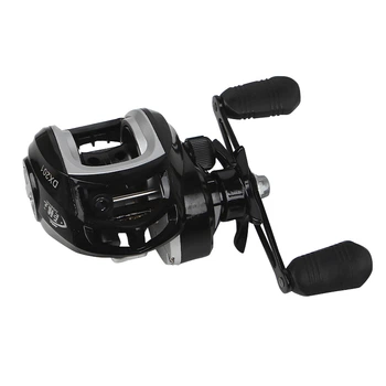 Катушка мультипликаторная Juqiwang DX 201 Black-Silver Left рыболовная