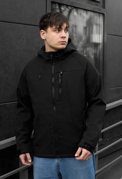 Куртка Staff soft shell di black XS (LBL0333)