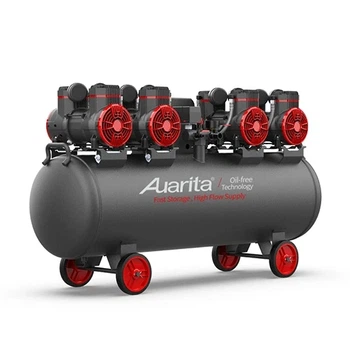 Компрессор безмасляный поршневой 120л 220В AUARITA 2-1450X4F120-220