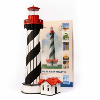 Дерев'яний конструктор Lighthouse Маяк Сент Огастін (Флорида, США), 102 деталі