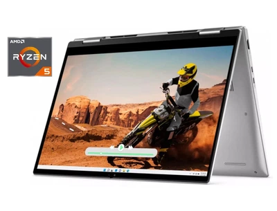 Ультрабук-трансформер Б-класс Dell Inspiron 14 7435 / 14" (1920x1200) IPS Touch / AMD Ryzen 5 7530U (6 (12) ядер по 2.0 - 4.5 GHz) / 8 GB DDR4 / 512 GB SSD / AMD Radeon RX Vega 7 Graphics / WebCam б/у