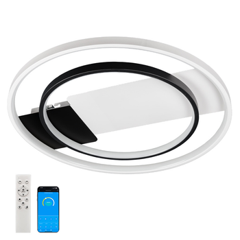 Потолочная LED люстра 52W с пультом и приложением Levistella с двумя рассеивателями 3000-6500К IP20 7871021