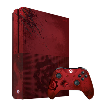 Набор Консоль Microsoft Xbox One S Gears Of War Limited Edition 2TB Red Б/У + Геймпад Беспроводной Gears of War 4 Crimson Omen Version 2